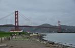 Parque sob a Golden Gate de San Francisco, na Califórnia, nos Estados Unidos
